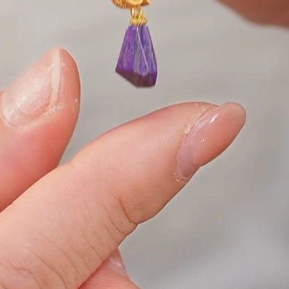 舒俱来随型帝王紫吊坠S925（昭南）AZB6009