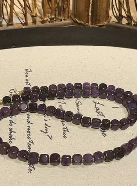 南非舒俱来帝王紫魔方项链/18k/45cm（闻笛）AZB10372