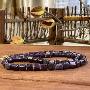 枕月 45cm AZB6186 18k 舒俱来泥地皇家紫项链