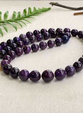 南非舒俱来帝王紫圆珠项链/18k/45cm（君泽）AZB12087