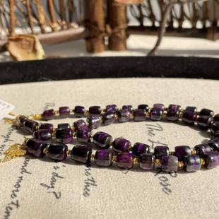 AZB9627 颦颦 南非舒俱来丝绒老型珠项链18K 38cm