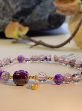 舒俱来皇家紫直切超七0.5手串18k7mm+/AZB4205