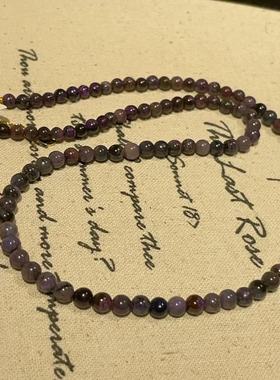 南非舒俱来皇家紫小米珠项链AZB10144s925/38cm（寂尘）AZB10144