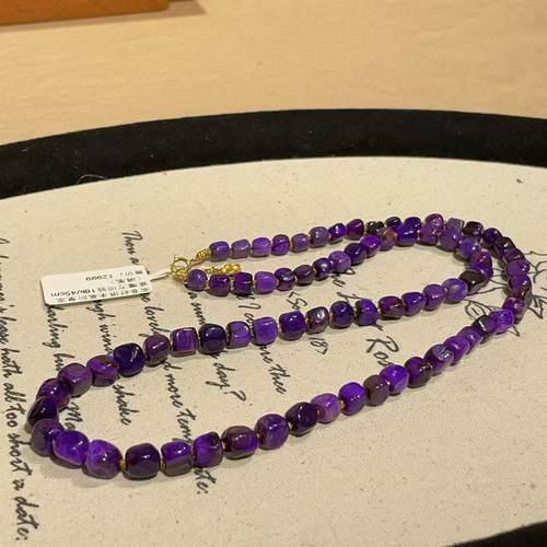 南非舒俱来高阶皇家紫魔方项链18k/45cm（璃凰）AZB9662