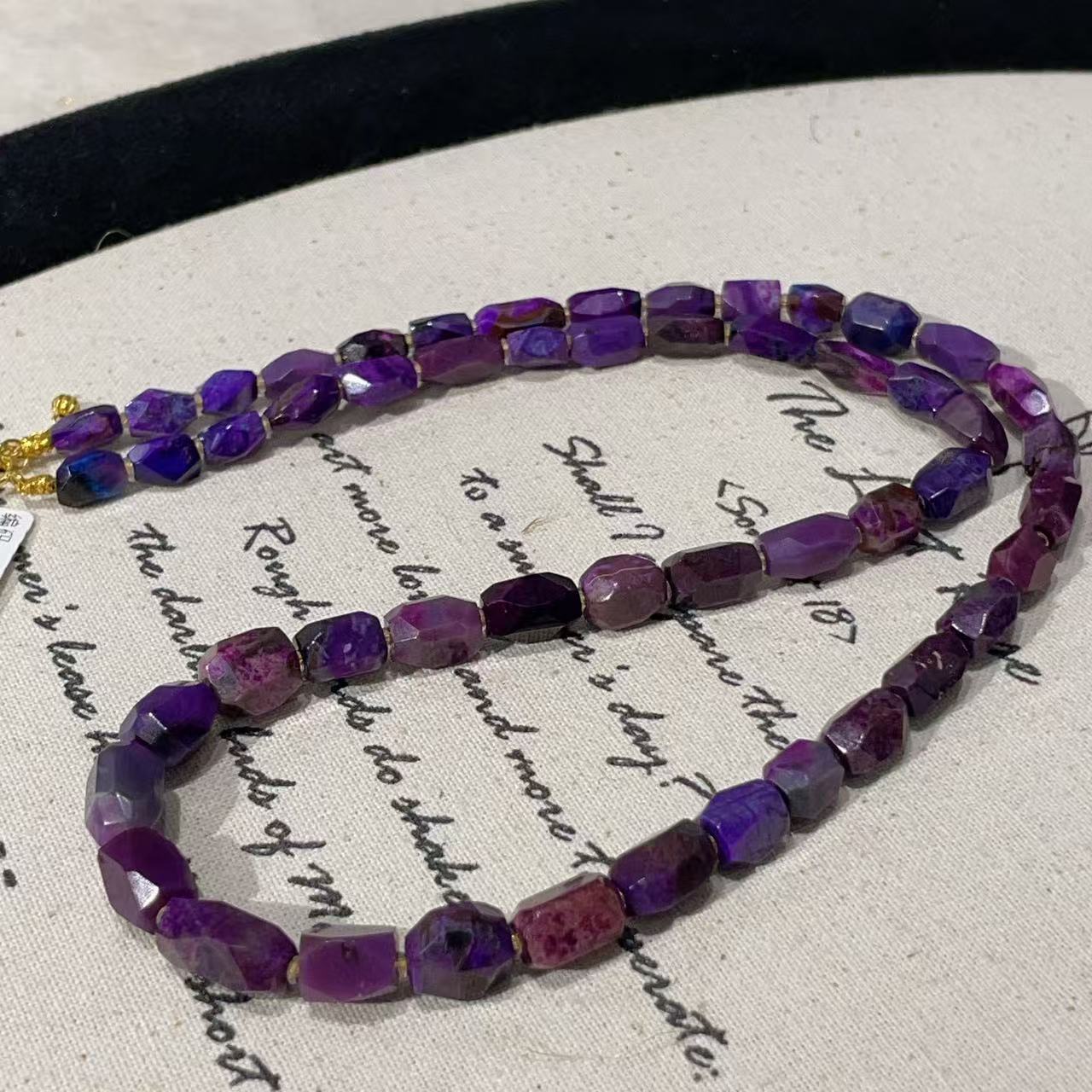 南非舒俱来酱红玉化钻切项链18k/45cm（遐福）孤品AZB10216