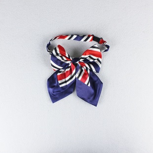 广东省汕头高速公路收费站女士领花蝴蝶结免打丝巾花设计定做款