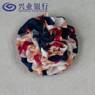 福建宁德兴业银行无标记版胸花别针领花免打丝巾绣球花仿手打花