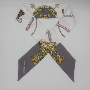 时尚小长巾银行酒店物业农村信用社农商行珠宝首饰专卖店长丝巾