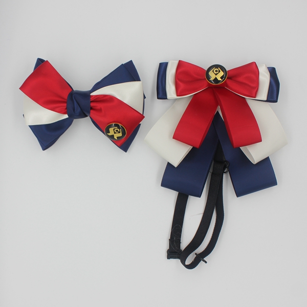 信用社带LOGO标记定制款发夹领花