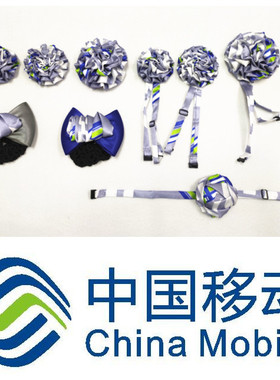 中国移动公司免打胸花职业装丝巾