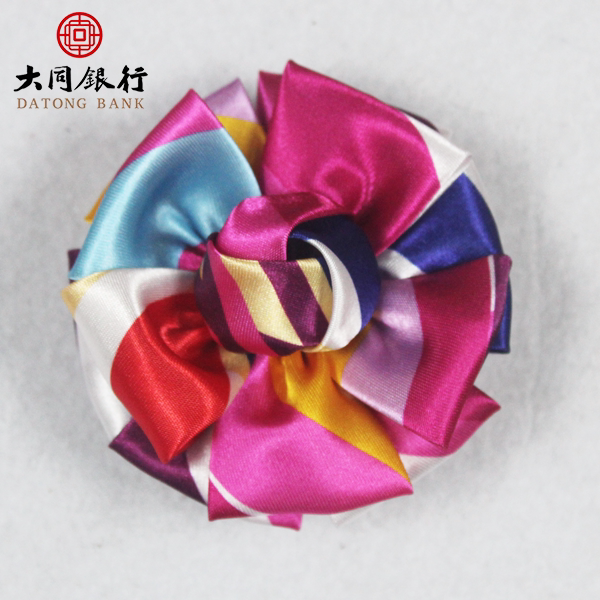 山西大同银行职业装无标记别针胸花领花酒店物业前台客服销售胸花