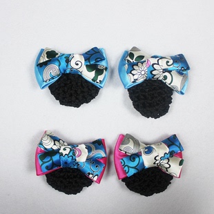 中国农业银行职业装发夹网兜头花小夹子头发少用设计定做免费出图