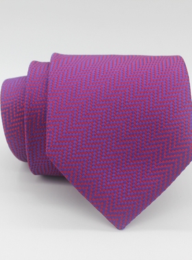 20210823·1紫色圆点波纹领带无标记银行酒店公司行政办公领带