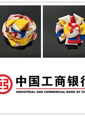 工行职业装胸花饰品中国工商银行