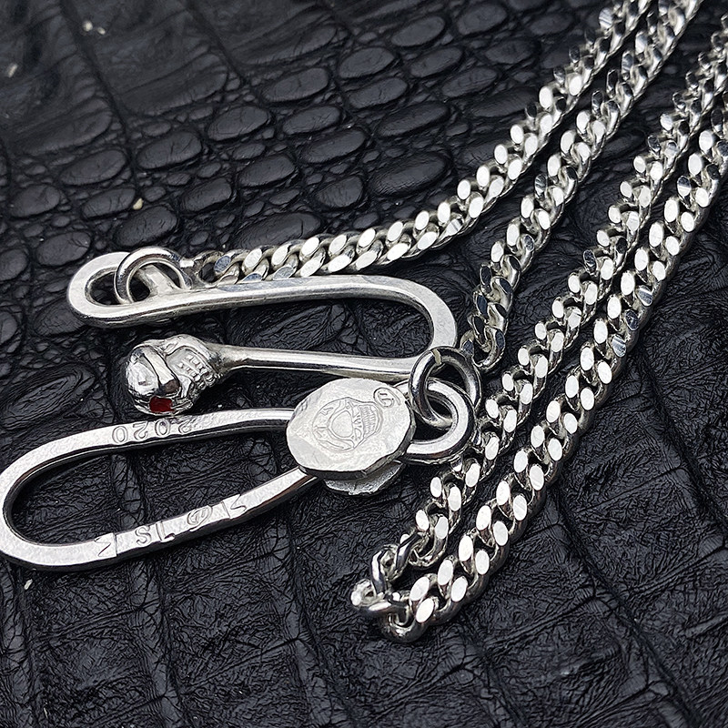 【溪迟】高山隆stoplight 独眼骷髅 925银 喜平项链