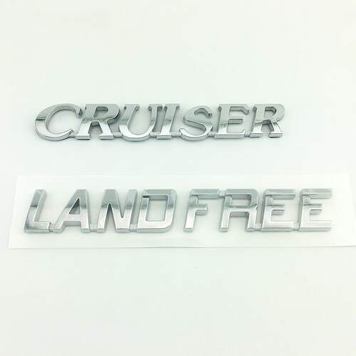 适用兰德酷路泽陆地巡洋舰车标LANDFREE/CRUISER前杠后尾字母标志