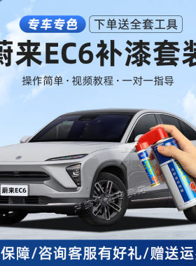 适用蔚来EC6补漆笔云白星灰深空黑极光绿色汽车漆划痕修复自喷漆