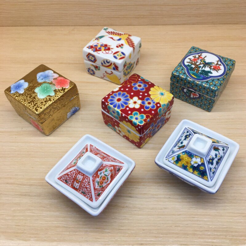 日式四方带盖珍味碟九宫格调味碟碟