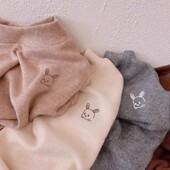 保暖内搭上衣男童女童长袖 儿童新款 加绒秋冬打底衫 T恤宝宝半高领