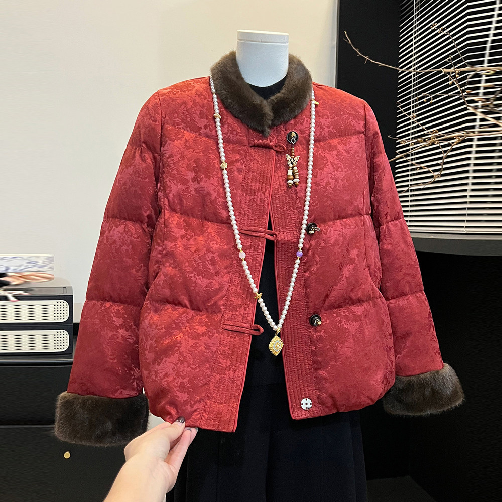 新中式国风毛领棉衣外套女装高级感轻奢气质百搭2025冬季棉服上衣,女装/女士精品,棉衣/棉服,淘宝优惠券,粉丝福利购,淘宝优惠卷