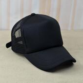 大网眼幂幂帽子鸭舌帽棒球帽百搭时尚 薄款 透气网帽遮阳帽 夏季 韩版