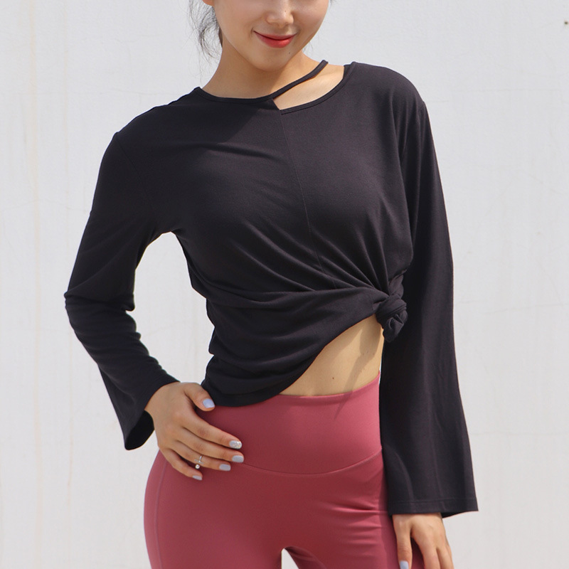 运动罩衫女性感宽松跑步t恤大码运动上衣瑜伽服长袖夏网红健身衣|ruв категории спортивный костюм/досуг одежды, фитнес - одежды, аэробика костюм - от Buy2taobao.com для оказания профессиональной услуги покупки агента Taobao