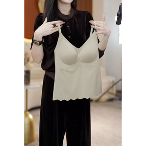 深圳慕兰服饰 吊带养护海藻乳胶杯中长款裹胸外穿可拆卸DJ-1809