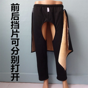 子 防尴尬老人开裆裤 男女护理服失禁遮羞护理裤 瘫痪卧床病人尿袋裤