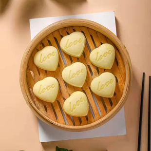 东泉金色恋人传统小米糕火锅店自助餐创意爱心点心早餐甜点整箱