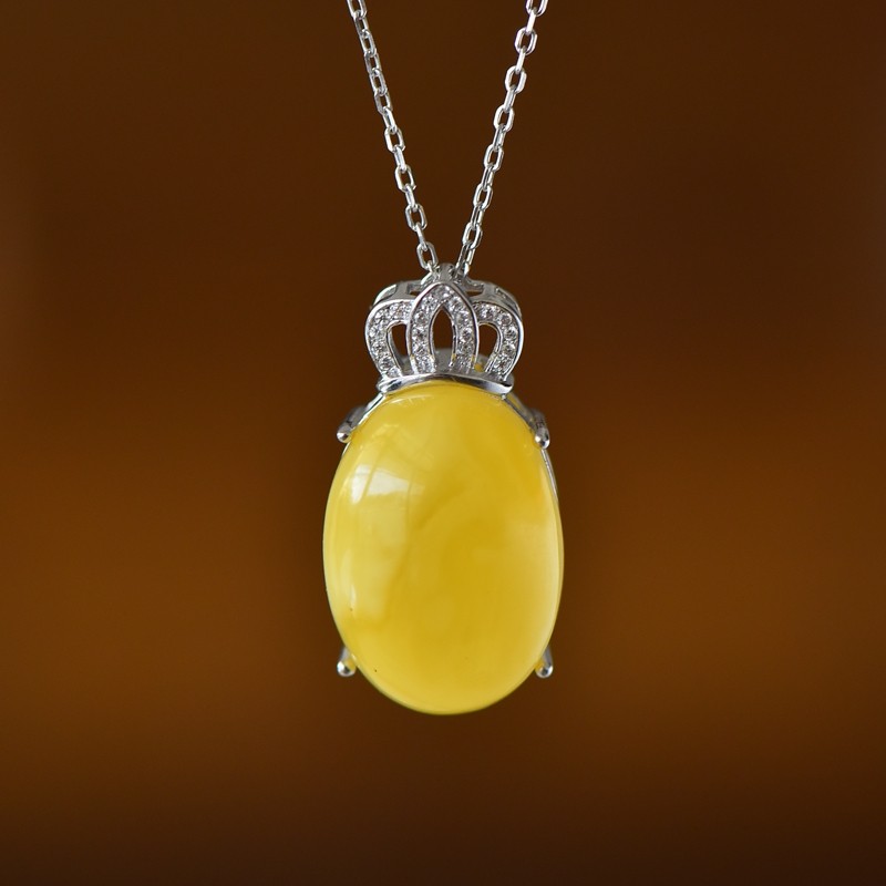 S925纯银吊坠空托时尚女款皇冠四爪15*23DIY蜜蜡松石翡翠玉石镶嵌,饰品/流行首饰/时尚饰品新,项坠/吊坠,淘宝优惠券,粉丝福利购,淘宝优惠卷