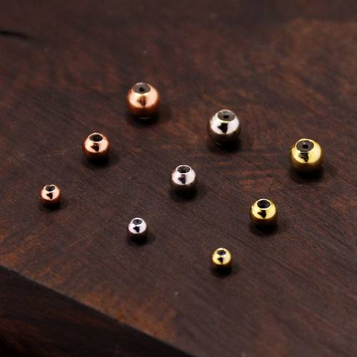 diy纯银项链配饰定位珠