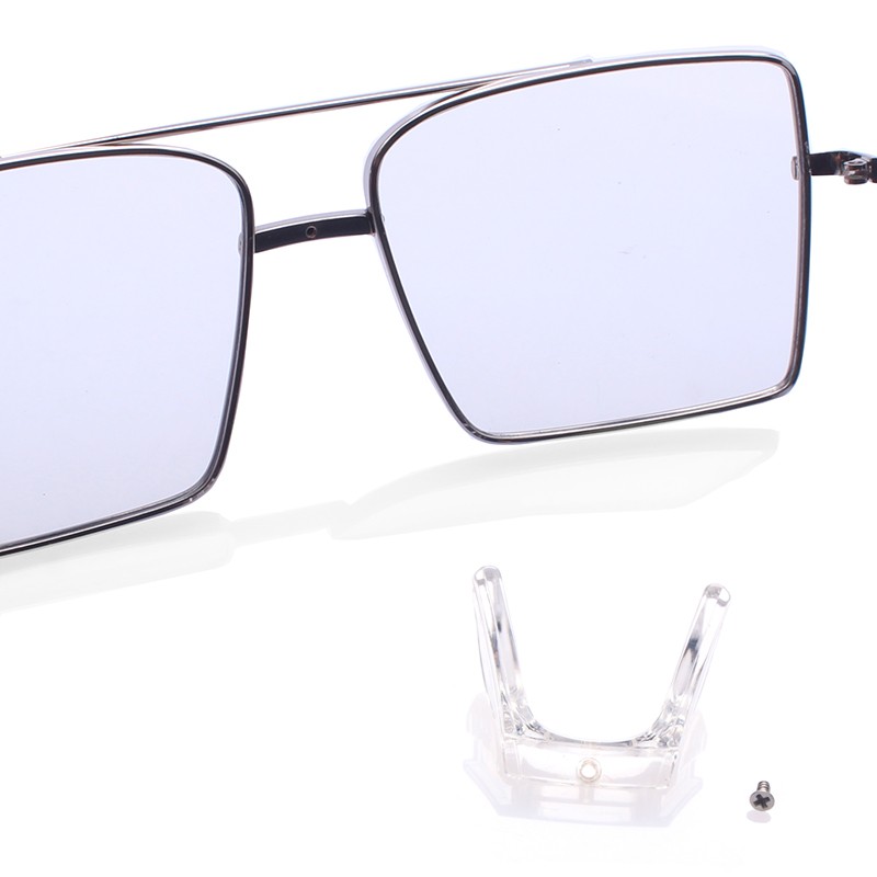 近视眼镜鼻托中间拧螺丝固定托叶