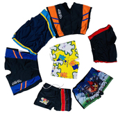 温泉混款 适合4 儿童平角好质量泳裤 12岁卡通图案中童儿童游泳裤