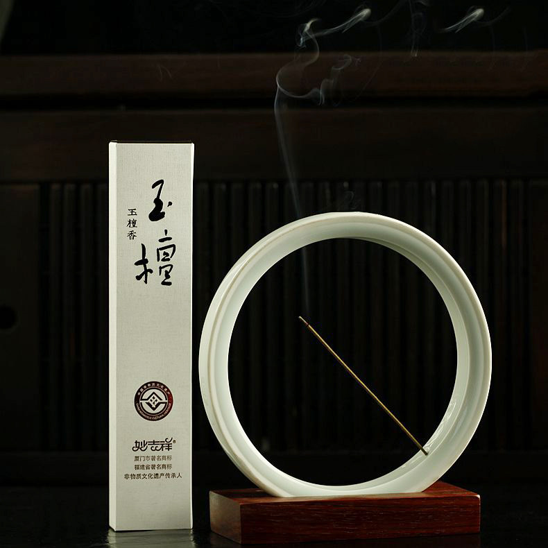 家用卧室内香薰妙吉祥天然玉檀香安神助眠净化空气线香21厘米包邮