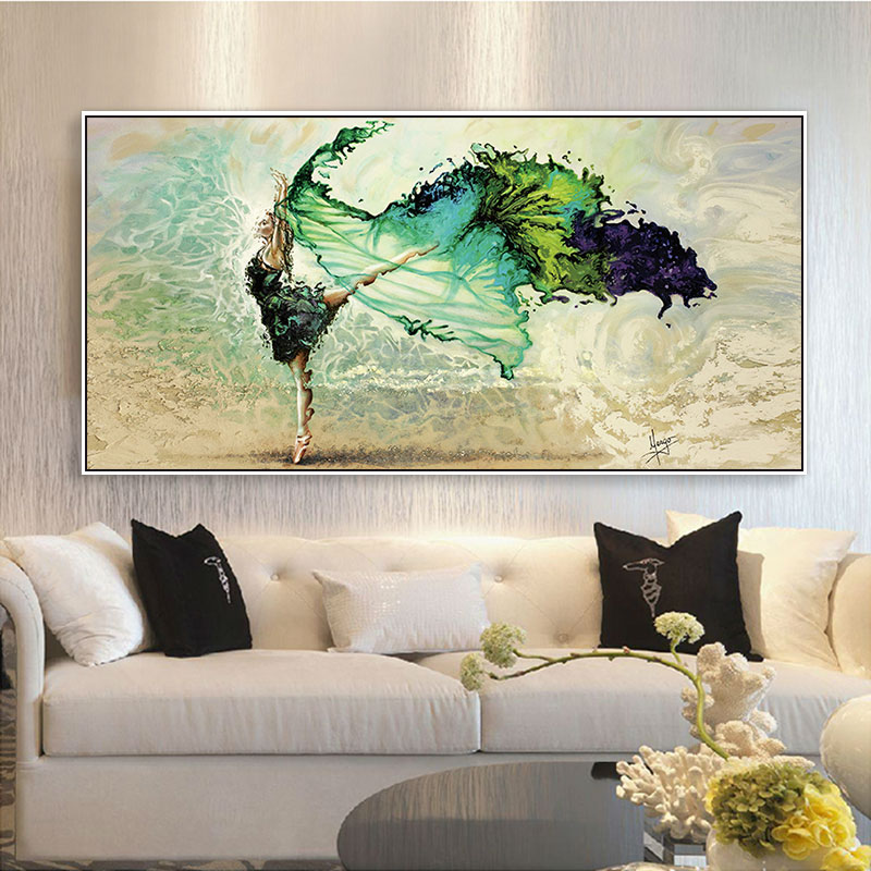 Modern minimalist Abstract figures dance Decorative painting Art mural banner Oil Painting a living room sofa Background wall Hanging picturein the Home accessories , Decorative painting , Modern decorative painting  category - from Buy2taobao.com to provide professional Taobao agent buy service