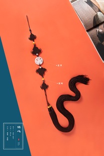 纯手工主法背云铭心背云剑穗萧笛扇翡翠蜜蜡大和尚