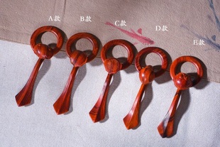 原创小叶紫檀袈裟钩环祖衣禅修扣如意搭如意扣禅修环僧衣挂钩缦衣