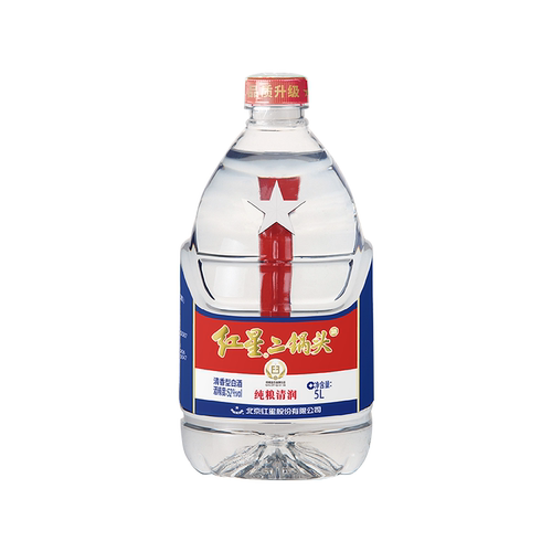 红星二锅头 大桶白酒52度5L*1桶/2桶/4桶 清香型纯粮泡酒口粮酒