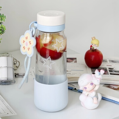 AKS女生高颜值高硼硅玻璃吸管杯