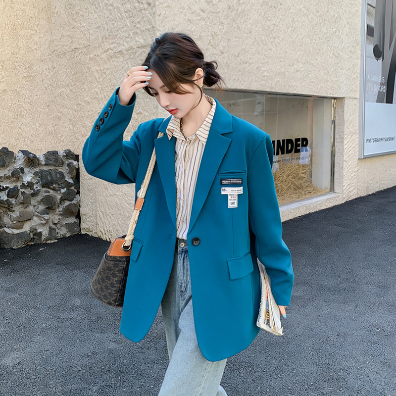 【大货】春季克莱因蓝小西装外套A678-P105控168，女装西装，浙宝228