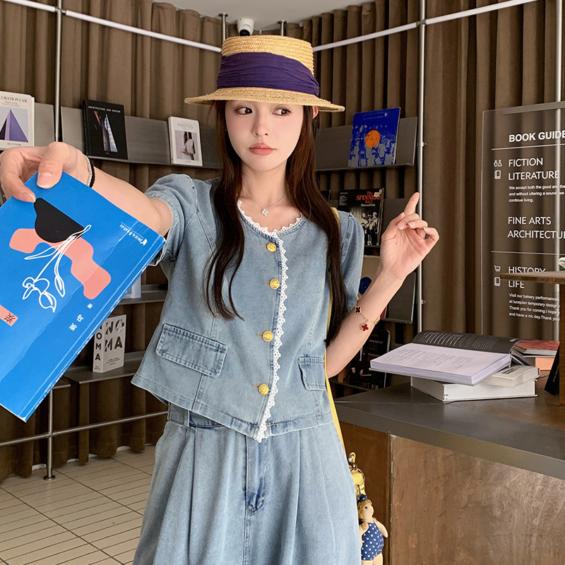 【现货】新品2026夏季薄款牛仔套装B228-A622-P165控238,女装套装/套裙,浙宝228