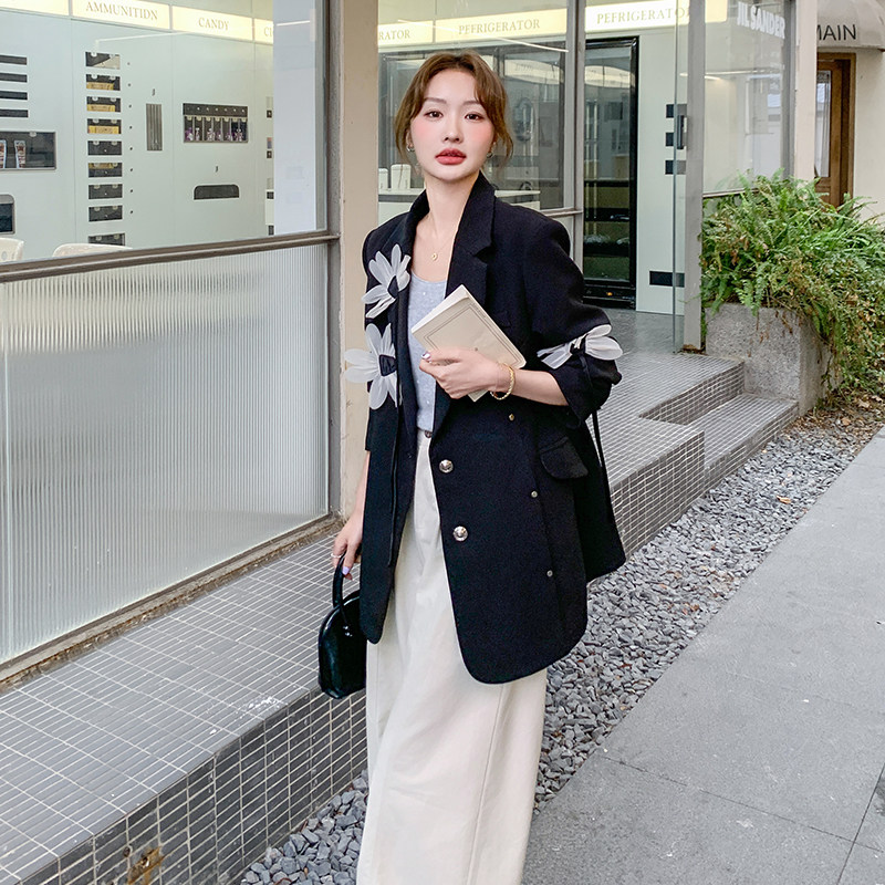 【大货】2026春季手工可拆立体花朵西装外套A617-P150控248，女装西装，浙宝228