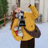 【新品现货】228-A670-P280-K398帽子可拆做包包50绒银杏黄羽绒服，女装羽绒服，浙宝228