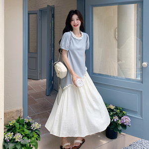 【大货】新品 2026夏季拼色连衣裙A642-P135-K198图片