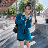 口袋贴标浪漫风静奢风西装领西装时尚炸街百搭小西装春秋气质网红，女装西装，浙宝228