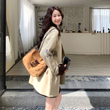 【有货】刺绣中长款风衣外套A648-P155控238，女装风衣，浙宝228