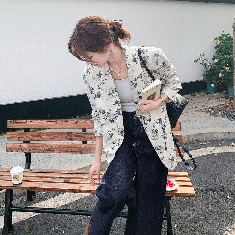 【大货】2026春装风水墨花西装外套A616-P150控248，女装西装，浙宝228