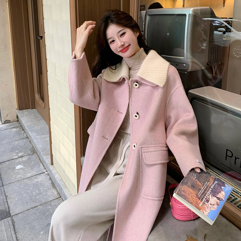 现货70毛高品质双面羊绒大衣B228-A208-P270控398,女装毛呢外套,浙宝228