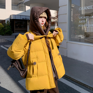 【新品现货】228-A670-P280-K398帽子可拆做包包50绒银杏黄羽绒服，女装羽绒服，浙宝228