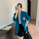 【大货】春季克莱因蓝小西装外套A678-P105控168，女装西装，浙宝228